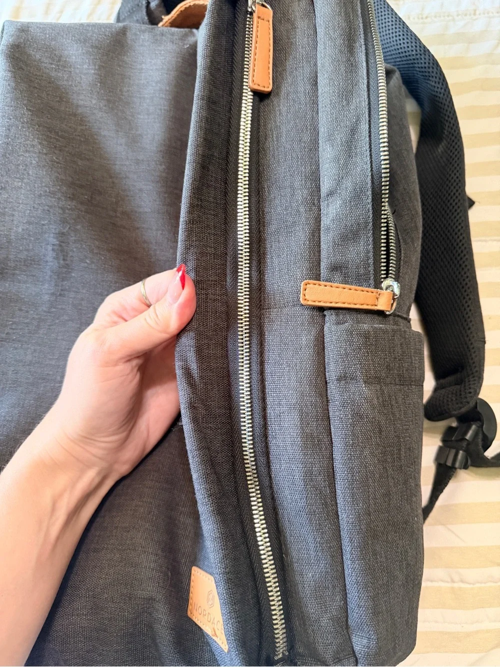 Gray Nordace Backpack – Sleek Everyday Carry